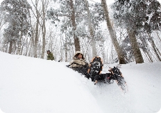スノーシューイング